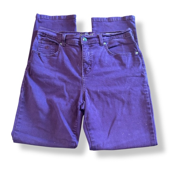 [Gloria Vanderbilt] Purple Straight Leg Short Jeans - Picture 1 of 10
